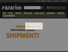 Tablet Screenshot of parafinn.com